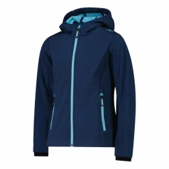 Softshell-Mädchenjacke mit Fix-Hood