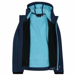 Softshell-Mädchenjacke mit Fix-Hood