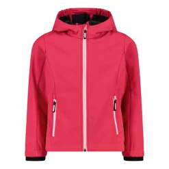 Softshell-Mädchenjacke mit Fix-Hood