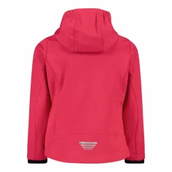 Softshell-Mädchenjacke mit Fix-Hood