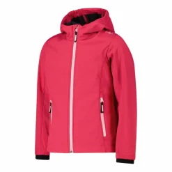 Softshell-Mädchenjacke mit Fix-Hood