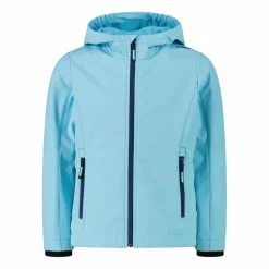 Softshell-Mädchenjacke mit Fix-Hood