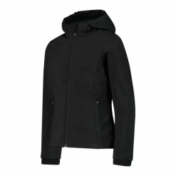 Softshell-Mädchenjacke mit Fix-Hood