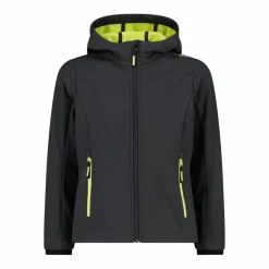 Softshell-Mädchenjacke mit Fix-Hood