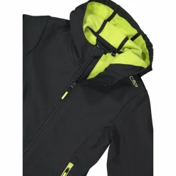 Softshell-Mädchenjacke mit Fix-Hood