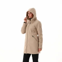 Softshell-Parka für Damen mit Kunstfell