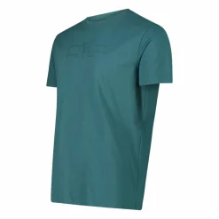 Stretch-Baumwoll-T-Shirt mit Logo