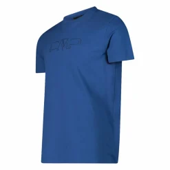 Stretch-Baumwoll-T-Shirt mit Logo