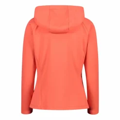 Sweatjacke mit durchgehendem Reißverschluss und Kapuze aus 4-Wege-Stretch