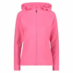 Sweatjacke mit durchgehendem Reißverschluss und Kapuze aus 4-Wege-Stretch