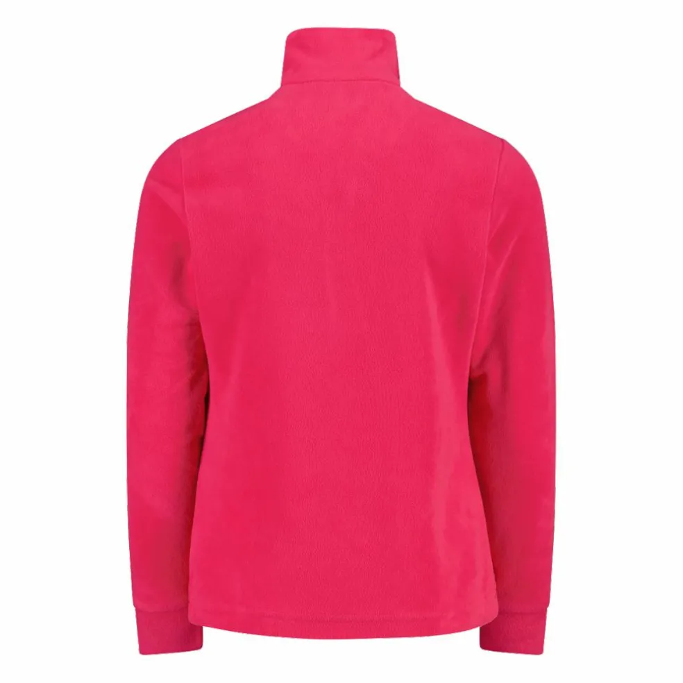 Sweatshirt mit halblangem Reißverschluss aus Arctic Fleece für Mädchen mit Schneeflocke