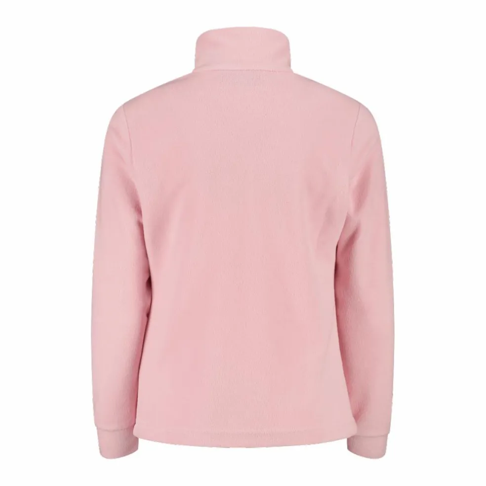 Sweatshirt mit halblangem Reißverschluss aus Arctic Fleece für Mädchen mit Schneeflocke