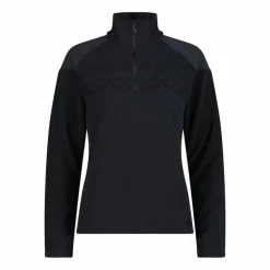 Sweatshirt mit halblangem Reißverschluss aus Arctic Fleece für Damen mit gedrucktem Detail vorn