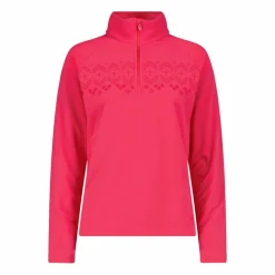 Sweatshirt mit halblangem Reißverschluss aus Arctic Fleece für Damen mit gedrucktem Detail vorn