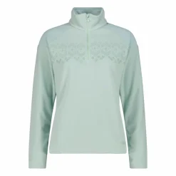 Sweatshirt mit halblangem Reißverschluss aus Arctic Fleece für Damen mit gedrucktem Detail vorn