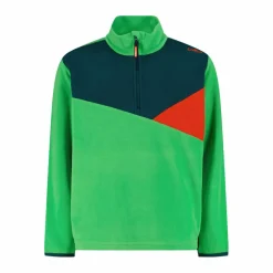 Sweatshirt mit halblangem Reißverschluss aus Arctic Fleece für Jungen mit geometrischen Details