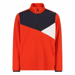 Sweatshirt mit halblangem Reißverschluss aus Arctic Fleece für Jungen mit geometrischen Details