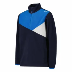 Sweatshirt mit halblangem Reißverschluss aus Arctic Fleece für Jungen mit geometrischen Details