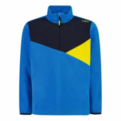 Sweatshirt mit halblangem Reißverschluss aus Arctic Fleece für Jungen mit geometrischen Details