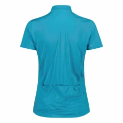 Technisches Radsport-T-Shirt für Damen mit kurzem Reißverschluss