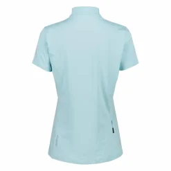 Technisches Radsport-T-Shirt für Damen mit kurzem Reißverschluss und Brusttasche