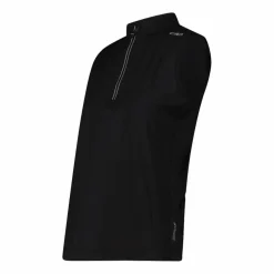 Technisches ärmelloses Radsport-T-Shirt mit kurzem Reißverschluss für Damen