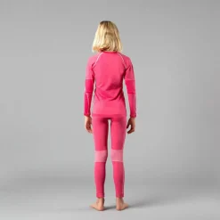 Unisex Baselayer-Top für Kinder mit Rundhalsausschnitt ohne Nähte