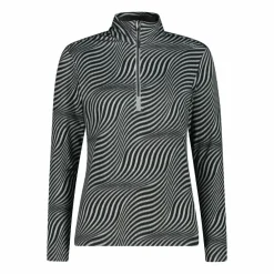 Unlimitech – Bedruckte Half-Zip-Fleeceshirt aus Softech Damen