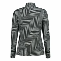 Unlimitech – Bedruckte Half-Zip-Fleeceshirt aus Softech Damen