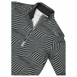 Unlimitech – Bedruckte Half-Zip-Fleeceshirt aus Softech Damen