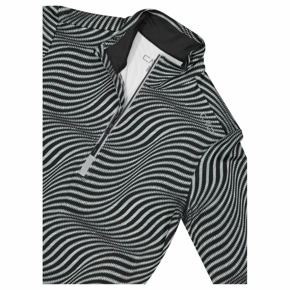 Unlimitech – Bedruckte Half-Zip-Fleeceshirt aus Softech Damen