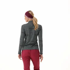 Unlimitech – Bedruckte Half-Zip-Fleeceshirt aus Softech Damen