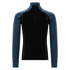 Unlimitech – Thermoshirt mit langen Ärmeln für Herren aus Merino mit halblangem Reißverschluss