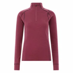 Unlimitech – Thermoshirt mit langen Ärmeln für Damen aus Merino mit halblangem Reißverschluss