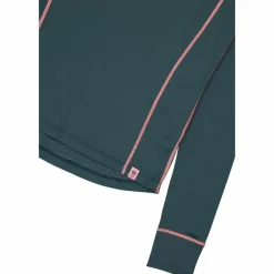 Unlimitech – Thermoshirt mit langen Ärmeln für Damen aus Merino mit halblangem Reißverschluss