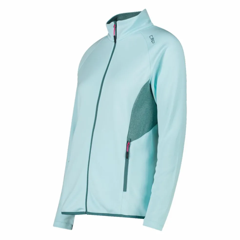 Unlimitech-Fleeseshirt aus Doppelstrickjacquard für Damen