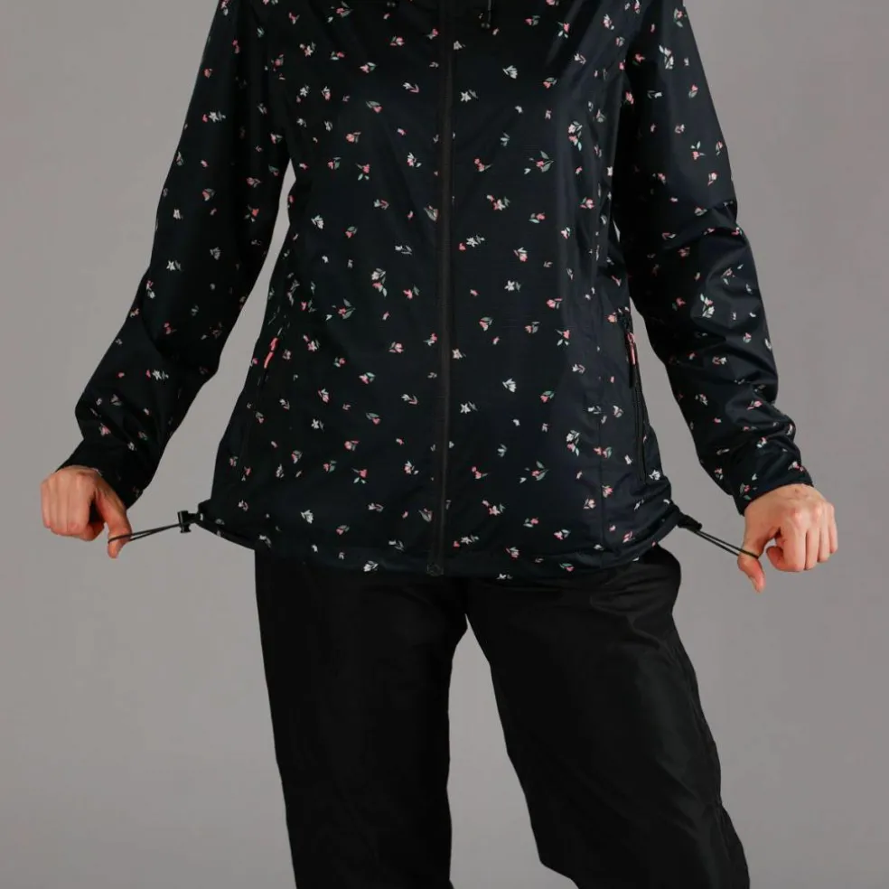 Wasserdichte Damenjacke mit Kapuze