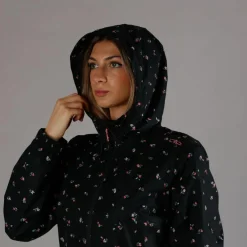 Wasserdichte Damenjacke mit Kapuze