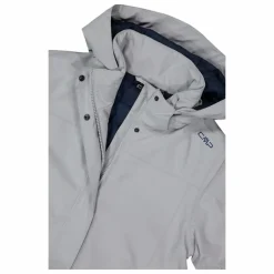 Wasserdichter Damen-Parka aus Ripstopgewebe mit abnehmbarer Kapuze