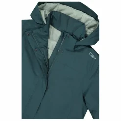 Wasserdichter Damen-Parka aus Ripstopgewebe mit abnehmbarer Kapuze