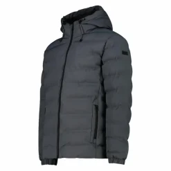 Wattierte Herrenjacke mit regulierbarer Kapuze