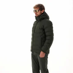 Wattierte Herrenjacke mit regulierbarer Kapuze