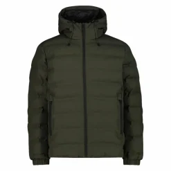 Wattierte Herrenjacke mit regulierbarer Kapuze