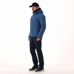 Wattierte Herrenjacke mit Kapuze