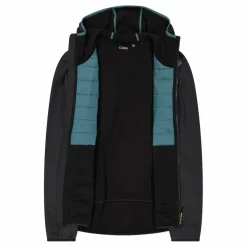 Wattierte Hybridjacke Unlimitech mit Kapuze für Herren