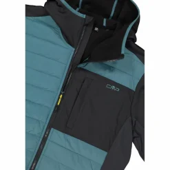 Wattierte Hybridjacke Unlimitech mit Kapuze für Herren