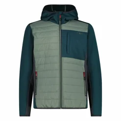 Wattierte Hybridjacke Unlimitech mit Kapuze für Herren