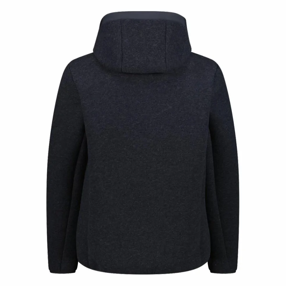 Wattierte Jacke aus Knit Tech für Herren mit Kapuze