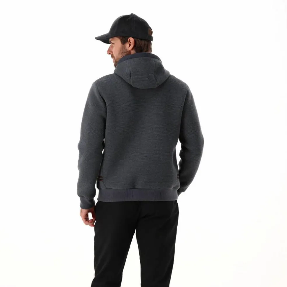 Wattierte Jacke aus Knit Tech für Herren mit Kapuze