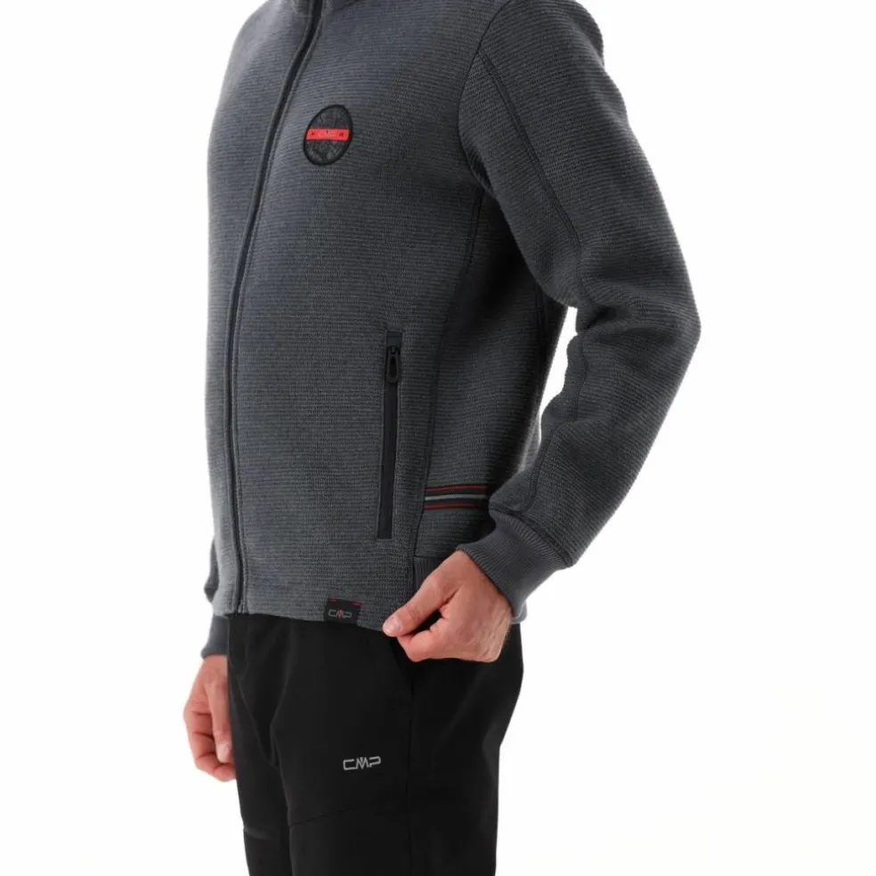 Wattierte Jacke aus Knit Tech für Herren mit Kapuze